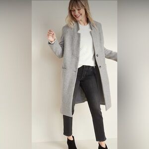 Long Wool Blend Coat